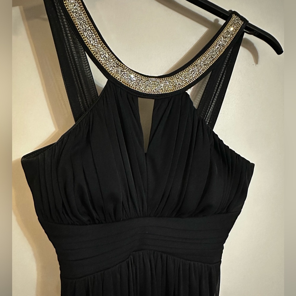 XS, black and gold/silver accent Prom Dress - Picture 4 of 5